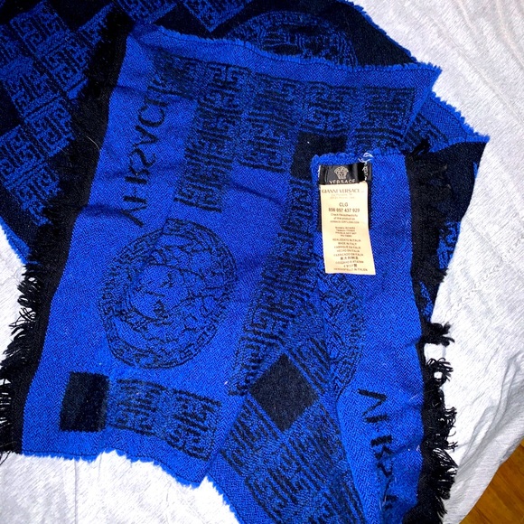 COPY - Scarf versace blue and black - Picture 2 of 4